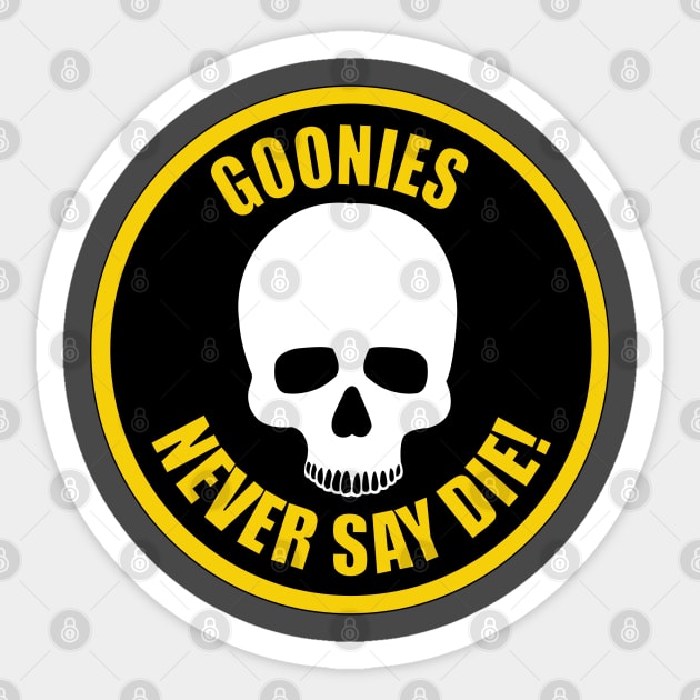 Goonies Badge Sticker by DickinsonDesign